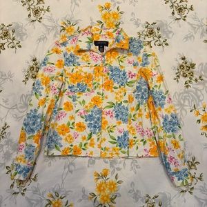 Jones NY Signature Size PP Colorful Floral Jacket